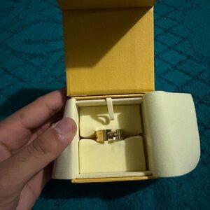 Fendi Gold and Silver Women's Ring